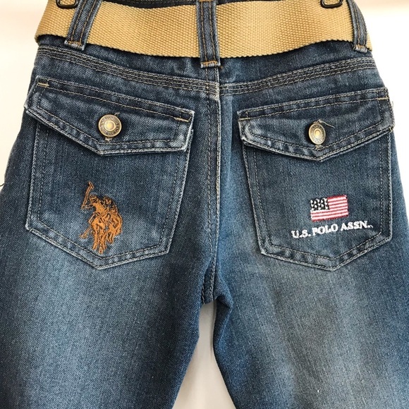 US Polo Assn. Jeans Straight Leg Size 5 Belt - Picture 6 of 8
